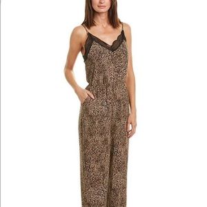1.STATE Leopard & Lace Jumpsuit NWT Sz Med